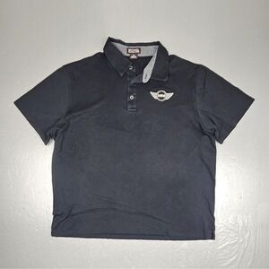 Michael Kors x Mini Cooper Polo Shirt Mens XL Black Short Sleeve Casual